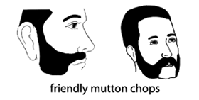 friendly mutton chops