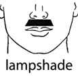 lampshade mustache