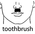 toothbrush mustache