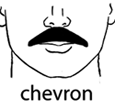 chevron mustache